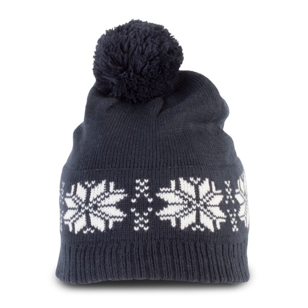 Knitted Beanie with Stars