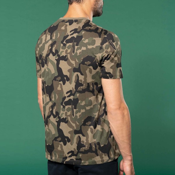 Men's Short Sleeve Camouflage 3XL T-Shirt