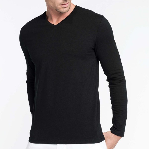 Men's Long Sleeve V-Neck T-shirt
