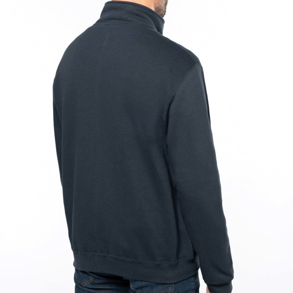 Men's Jacket with Zipper and Carded Interior