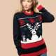 Unisex Christmas Sweater with Reindeer and Gifts