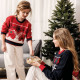 Camisola de Natal para Criança com Rena e Presentes