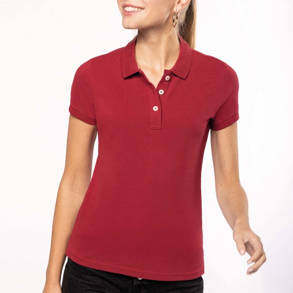 Women's Short Sleeve Polo Shirt Vintage Style
