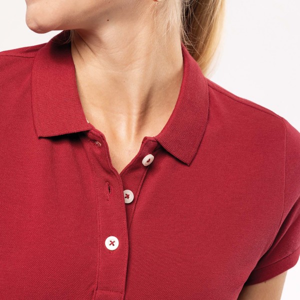 Women's Short Sleeve Polo Shirt Vintage Style